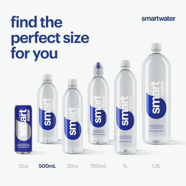 Alt view image 4 of 6 - smartwater Vapor Distilled Water Bottles, 16.9 fl oz, 6 Pack