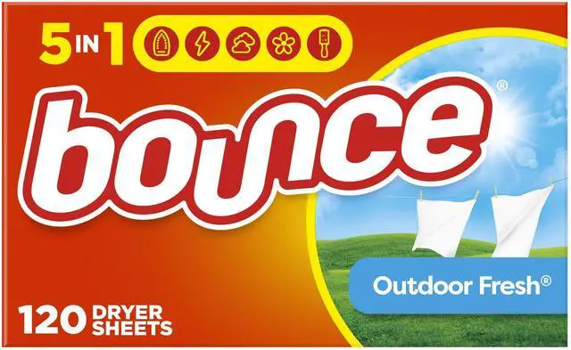 Main image of Bounce Fabric Softener Sheets, Outdoor Fresh Scent, 120 Count