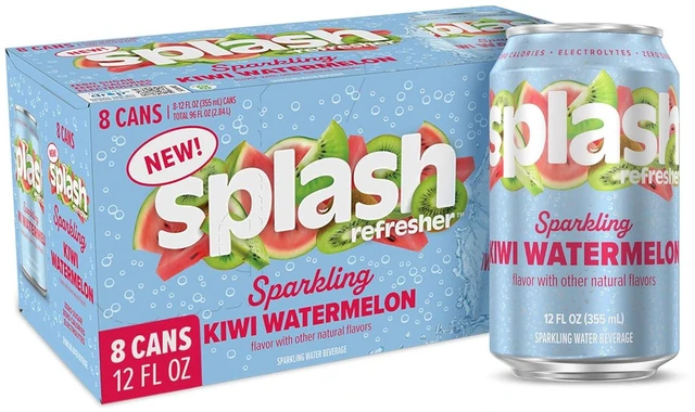 Main image of SPLASH REFRESHER Flavored Sparkling Water in Cans - 12 Fl Oz, 8 Pack