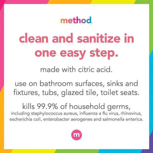 Alt view image 3 of 5 - method Antibacterial Bathroom Cleaner, Spearmint, 28 fl oz