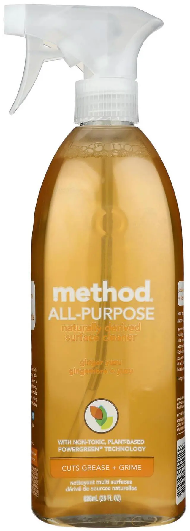 Main image of Method Naturally Derived All Purpose Surface Cleaner Spray, Ginger Yuzu, 28 Ounce