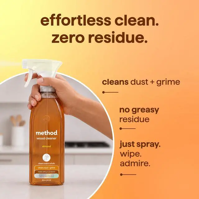 Alt view image 4 of 7 - method Daily Wood Cleaner, Almond, 28 fl oz