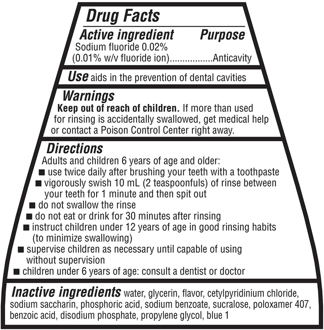 Alt view image 5 of 5 - Amazon Basics Fluoride Mouthwash for Adults, Anticavity, Alcohol Free, Bad Breath Control, Strengthens Teeth - Refreshing Mint Flavor, 1 Liter