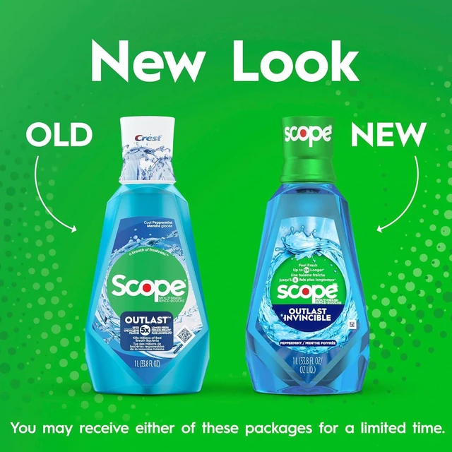 Alt view image 5 of 7 - Crest Scope Outlast Mouthwash, Long Lasting Peppermint, 1 L (SG_B019FGCOW6_US)