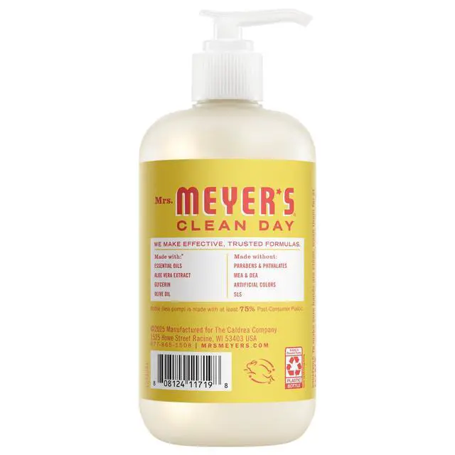 Alt view image 3 of 7 - Mrs. MEYER'S CLEAN DAY Hand Soap, Lemonade Scent, 12.5 Fl Oz Bottle
