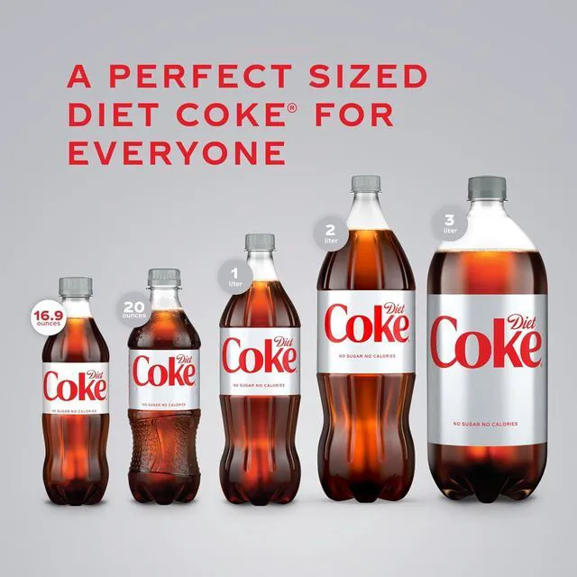 Alt view image 6 of 6 - Diet Coke Soda Soft Drink Bottles, 16.9 fl oz, 6 Pack