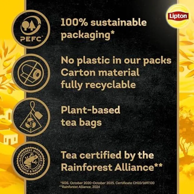 Alt view image 3 of 5 - Lipton Black Tea Peach Mango, Pyramid Tea Bags, Flavored Teabags for a Refreshing Cup of Tea, 20 Total Tea Bags