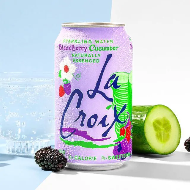 Alt view image 3 of 6 - La Croix Sparkling Water, Blackberry Cucumber, 8-Pack Zero Sugar, Zero Calories, Zero Sodium