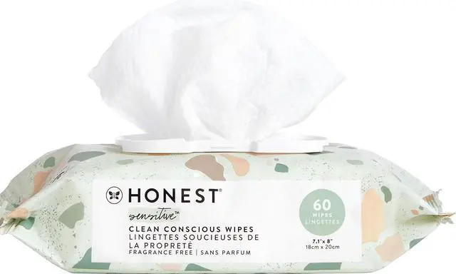 Main image of The Honest Company Multi-Use Baby Wipes, Geo Mood, 60 Count