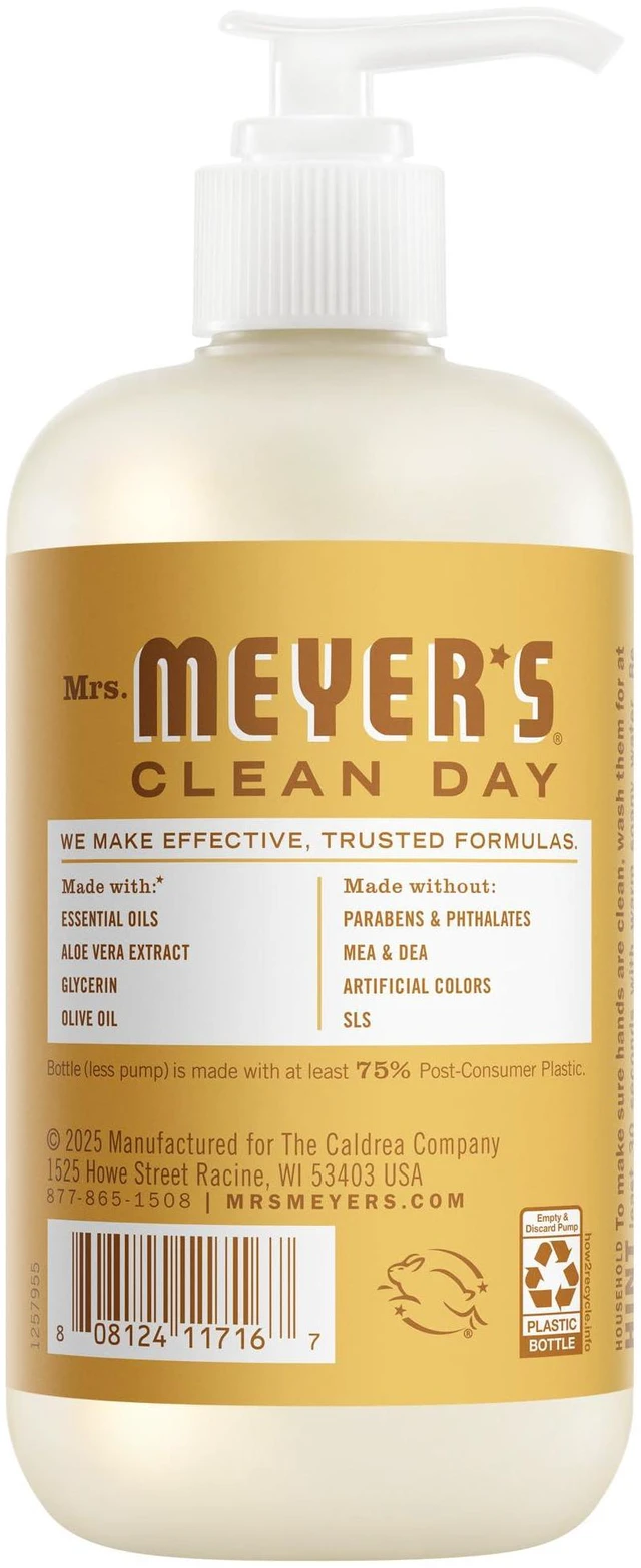 Alt view image 5 of 7 - MRS. MEYER'S CLEAN DAY Hand Soap, Honeycomb Scent, 12.5 Fl Oz Bottle