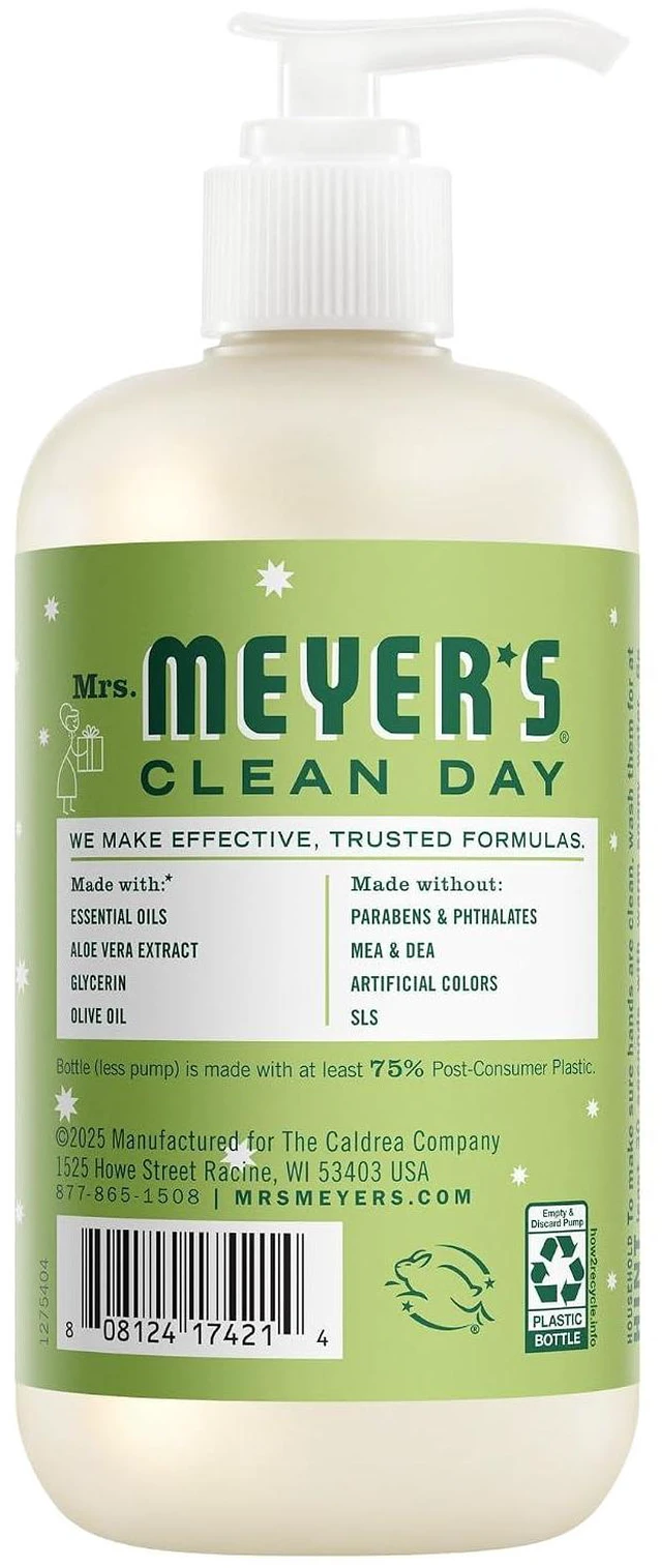 Alt view image 5 of 7 - MRS. MEYER'S CLEAN DAY Hand Soap, Iowa Pine Scent, 12.5 Fl Oz Bottle