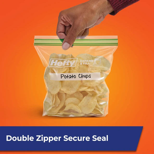 Alt view image 3 of 6 - Hefty Press to Close Extra Large Sandwich Bags, 130ct