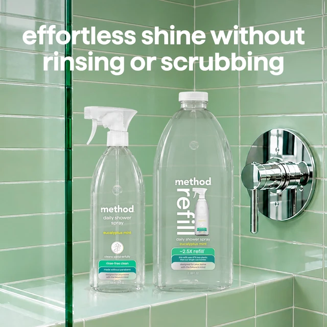 Alt view image 5 of 7 - method Daily Shower Cleaner Refill, Eucalyptus Mint, 68 fl oz