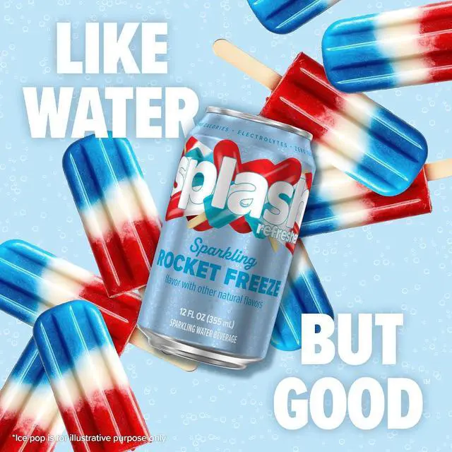 Alt view image 3 of 6 - SPLASH REFRESHER Flavored Sparkling Water in Cans - 12 Fl Oz, 8 Pack