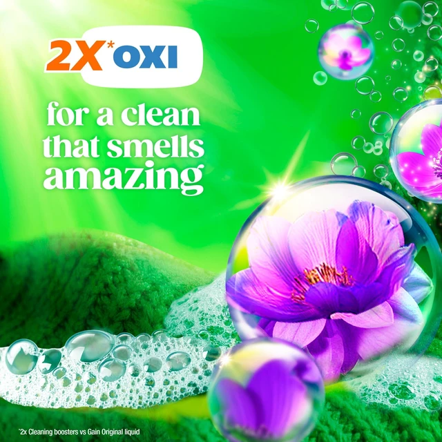 Alt view image 2 of 6 - Gain Flings Laundry Detergent Soap Pacs, 4-in-1 Oxi Boost and Febreze, Moonlight Breeze Scent, 12 Count