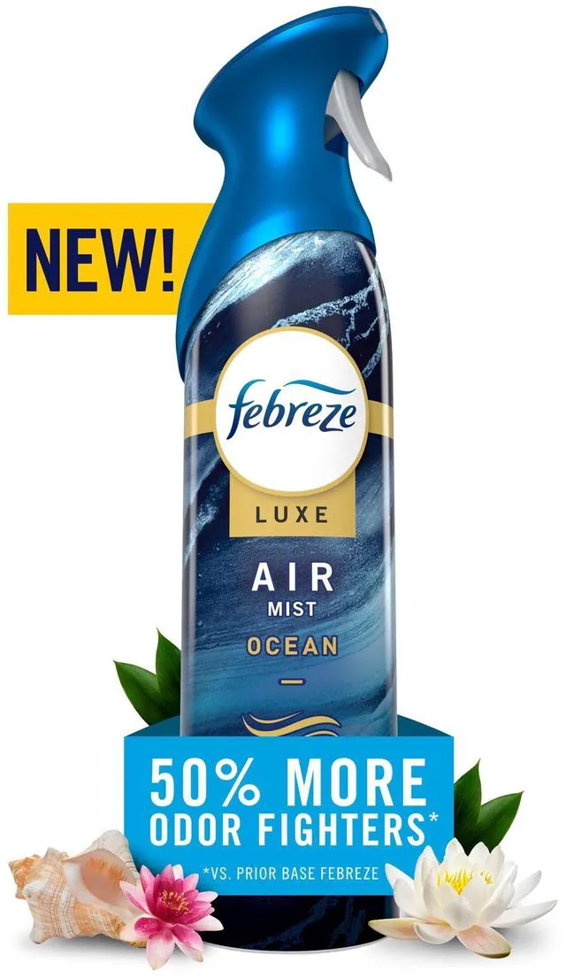 Main image of Febreze Air Mist Luxe Air Freshener Spray, Ocean Scent, 8.1oz