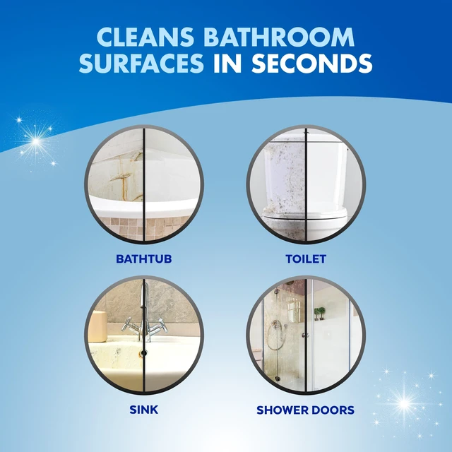 Alt view image 6 of 6 - Lysol Power Limescale Remover Bathroom Cleaner Spray, Hard Water Stain Remover, Disinfecting Multipurpose Cleaner, 0% Bleach, Atlantic Fresh Scent, 32 fl oz