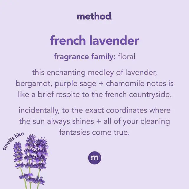 Alt view image 5 of 7 - Method All-Purpose Cleaner Spray, French Lavender, Perfect for Most Counters, Tiles and More, 28 Fl Oz (Pack of 2)
