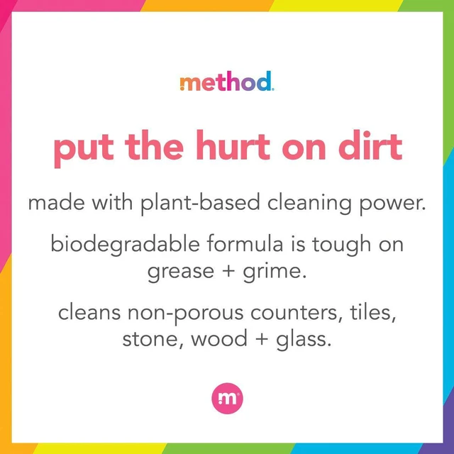 Alt view image 2 of 7 - Method All-Purpose Cleaner Spray, French Lavender, Perfect for Most Counters, Tiles and More, 28 Fl Oz (Pack of 2)