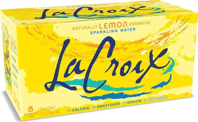 Main image of La Croix Sparkling Water, Lemon 8pk, 12 Fl Oz (pack of 8)