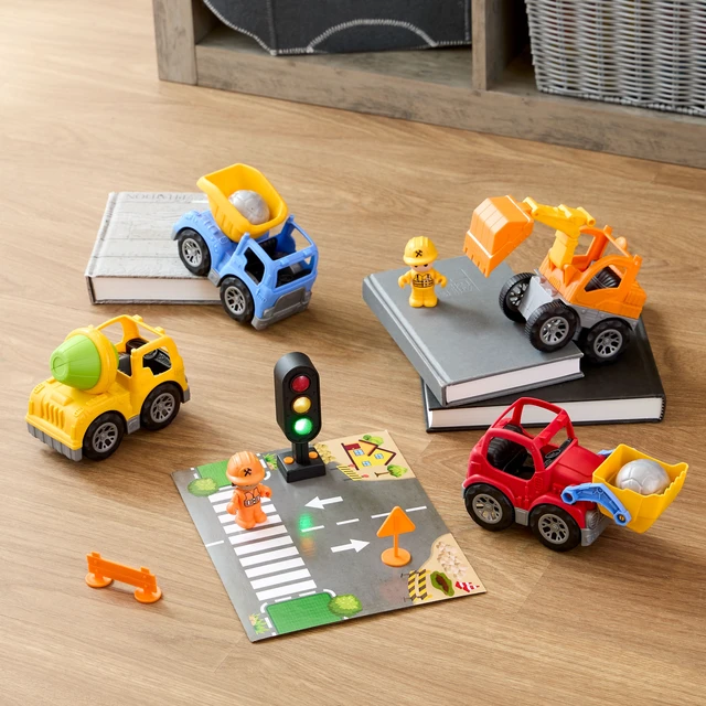 Alt view image 3 of 5 - Kid Connection Construction Vehicles Play Set, 12 Pieces, Toddler Toys