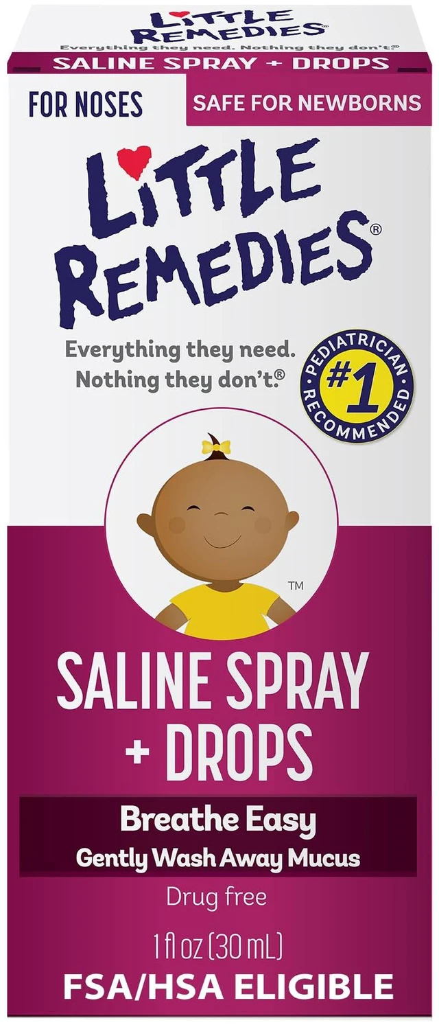 Main image of Little Remedies Sterile Baby Saline Nasal Spray and Drops, 1 Fl Oz
