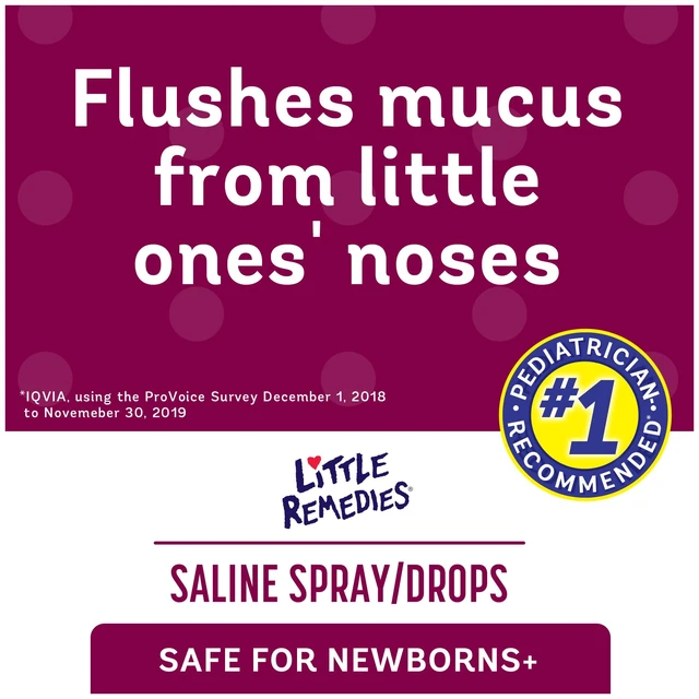 Alt view image 3 of 6 - Little Remedies Sterile Baby Saline Nasal Spray and Drops, 1 Fl Oz