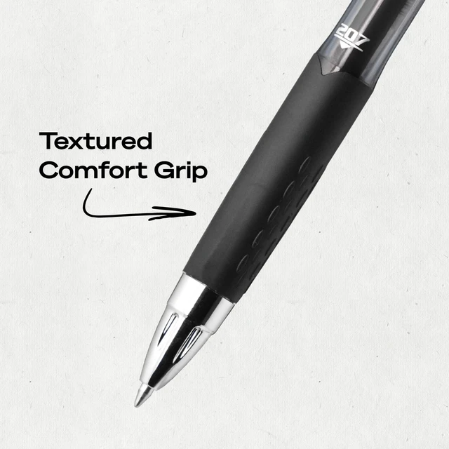 Alt view image 6 of 6 - uniball 207 Gel Pens, Black Ink, 0.7mm Medium Point, Retractable, 4 Count