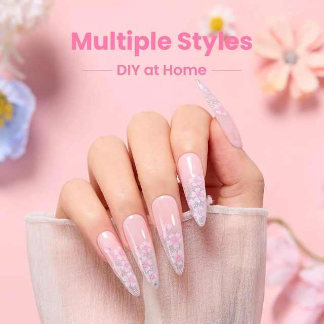 Alt view image 4 of 6 - Beetles Nail Art Stickers 30 Sheets 3D Flower Nail Stickers Color Heart