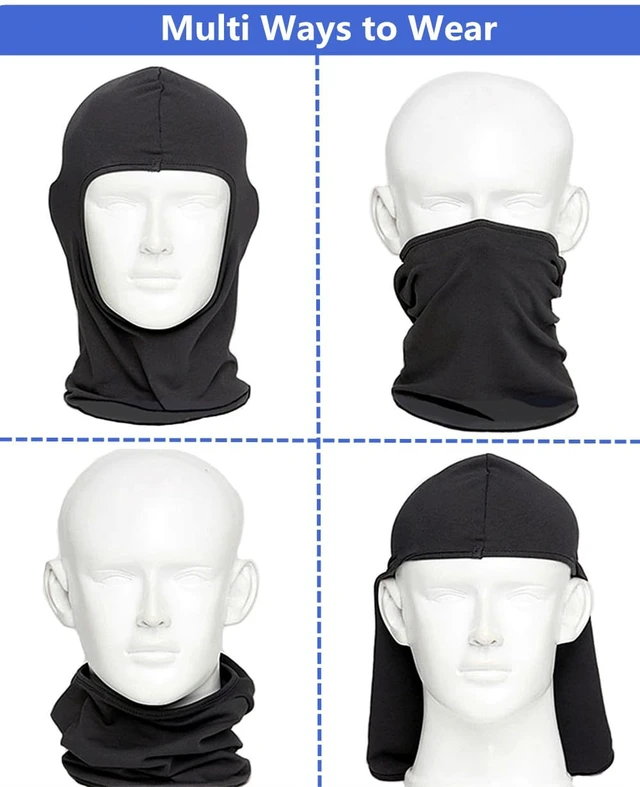 Alt view image 6 of 7 - Balaclava Ski Mask Head Mask Full Face Mask Windproof Face Cover Sun UV Protection Scarf Men Women Outdoor Sport Cycling Cap