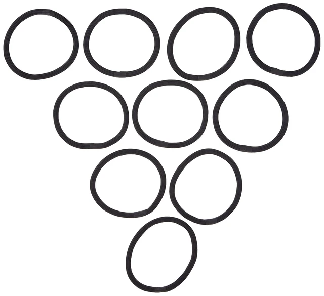Alt view image 5 of 6 - GOODY Hair Elastics, XL & Extra Thick, Black, 10 Count, Pack of 2 | Ouchless