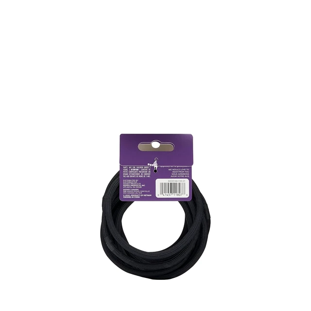 Alt view image 3 of 6 - GOODY Hair Elastics, XL & Extra Thick, Black, 10 Count, Pack of 2 | Ouchless
