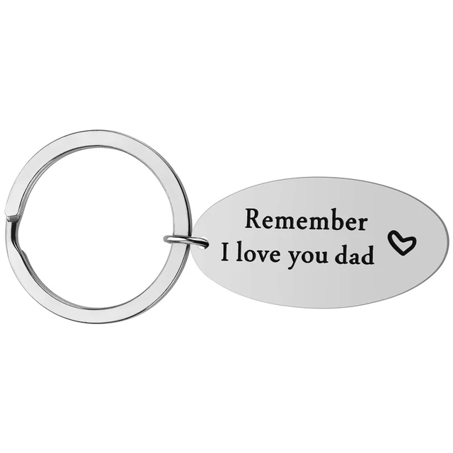 Alt view image 4 of 5 - iWenSheng 2PCS Mom Dad Keychain Parents Gifts from Daughter