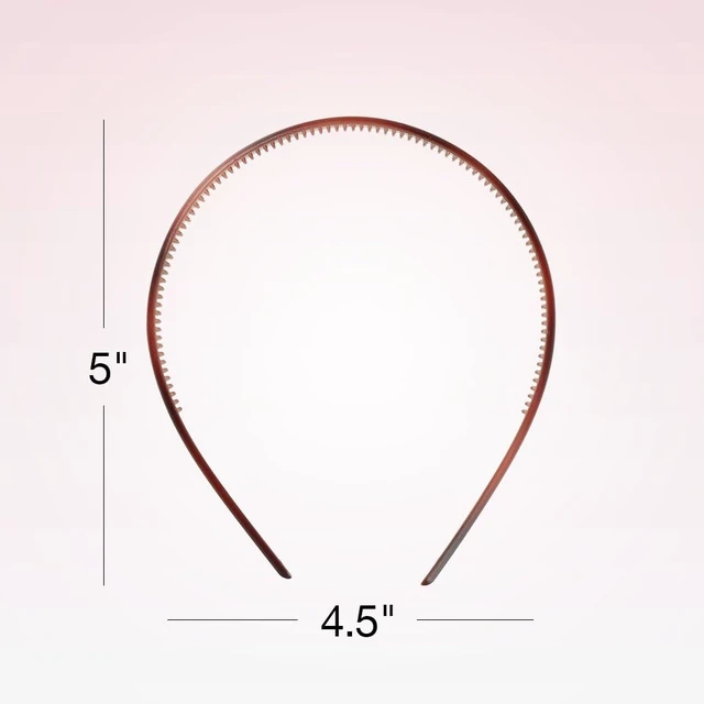 Alt view image 5 of 6 - Scunci by Conair Effortless Beauty Skinny headband -plastic Headbands for Women and Men - hair accessories for women - Assorted Tortoise - 4 Count