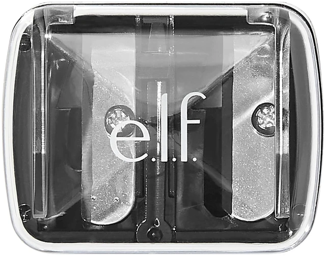 Main image of e.l.f., Dual-Pencil Sharpener, Convenient, Essential Tool, Sharpens, Easy To Clean, Travel-Friendly, Compact, Includes Bonus Small Sharpener