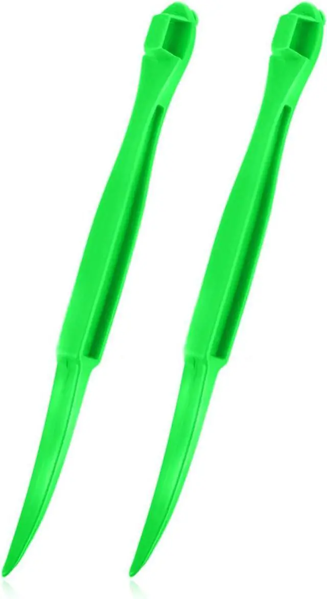 Main image of Orange Peeler Citrus Peel Cutter - Plastic Fruit Slicer Lemon Opener Remover - Fruit & Vegetable Tools - Kitchen Accessories Cooking Knife Gadget - Green, 2 Pack