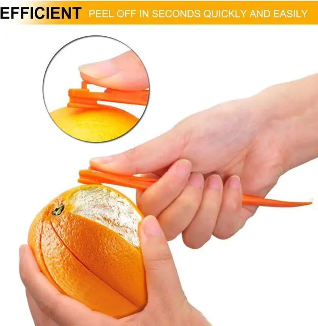 Alt view image 2 of 7 - Orange Peeler Tools Citrus Peel Cutter Plastic Fruit Vegetable Slicer Cutter Lemon Peeler Opener Remover Fruit Tools Kitchen Accessories Cooking Knife Kitchen Gadgets (3)
