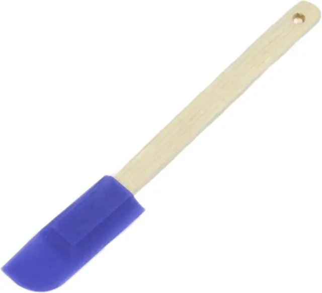 Main image of Chef Craft Select Wooden Handled Silicone Jar Spatula, 9.25 inches in length, Color May Vary