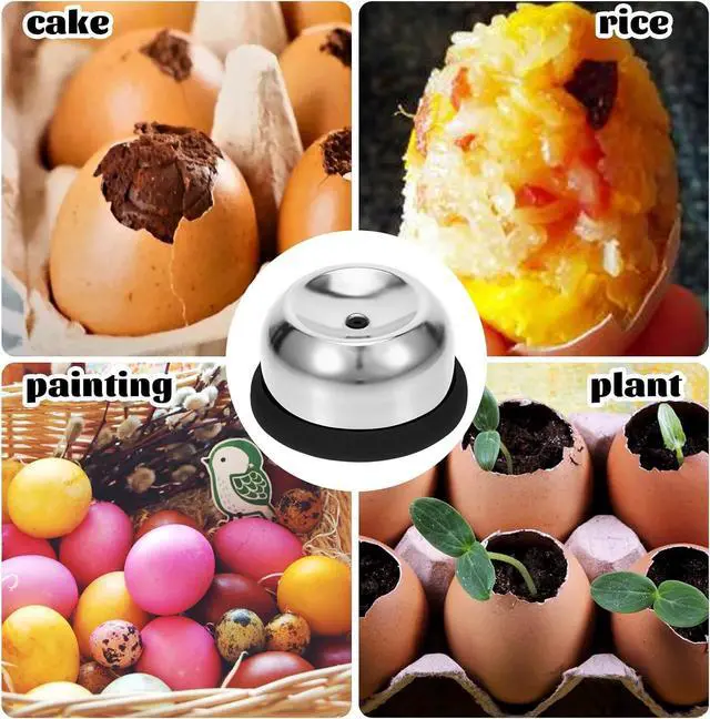 Alt view image 7 of 7 - Stainless Steel Egg Piercer for Hard Boiled Eggs with Retractable Pin, Heavy Duty Egg Poker to Get Good Hard Boiled Eggs, Egg Piercer Hole Seperater for Quick Peel Anti-Burst, Black