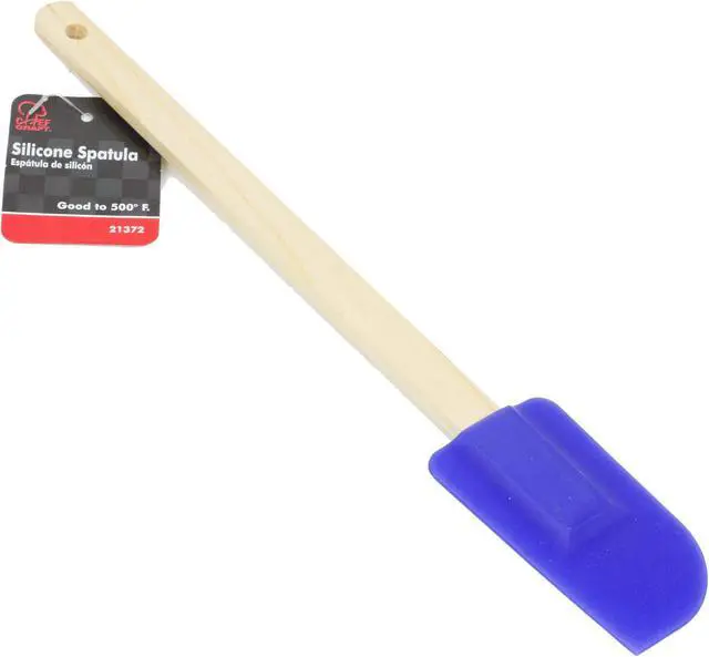 Alt view image 2 of 2 - Chef Craft Select Wooden Handled Silicone Spatula, 12 inch, Color May Vary