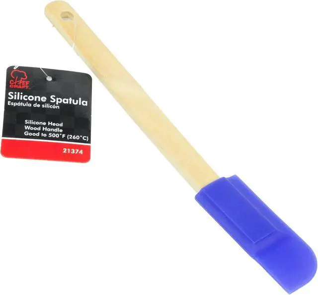 Alt view image 2 of 2 - Chef Craft Select Wooden Handled Silicone Jar Spatula, 9.25 inches in length, Color May Vary