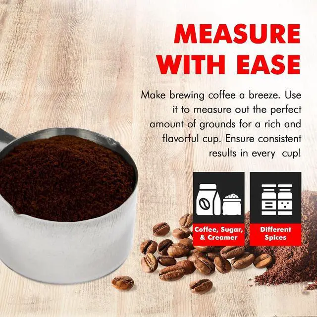 Alt view image 3 of 7 - Chef Craft Select Coffee Measurer, 4 inch 2 tbsp, Stainless Steel