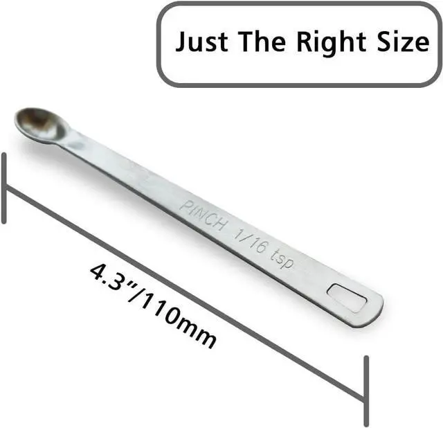Alt view image 2 of 6 - 1PCS 1/16tsp(0.31ml) Mini Measuring Spoon, Small Teaspoon for Tiny Amounts | High Precision, Food-Grade, Rust-Free, Dishwasher-Safe, Easy-Read Markings, Multi-Purpose, Sturdy & Durable