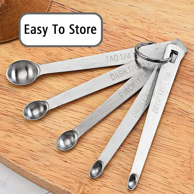 Alt view image 4 of 5 - 2PCS 1/10tsp(0.5ml) Mini Measuring Spoon, Small Teaspoon for Tiny Amounts | High Precision, Food-Grade, Rust-Free, Dishwasher-Safe, Easy-Read Markings, Multi-Purpose, Sturdy & Durable