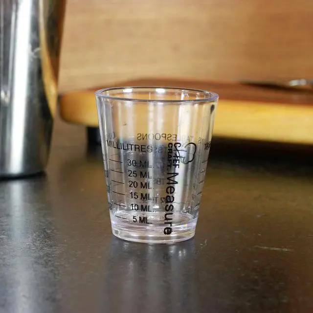 Alt view image 3 of 4 - Chef Craft Classic Plastic Shot Glass Measurer, 1 ounce teaspoon/tablespoon, Clear