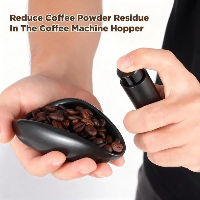 Alt view image 3 of 7 - Ceramic Coffee Bean Dosing Cup + Sprayer Gift Set, Spoon Rest, Mini Coffee Spoon Holder for Tea Spoons Stirrers, Coffee Station Decor, Espresso Coffee Bar Accessories & Essentials(Not Include Spoon)