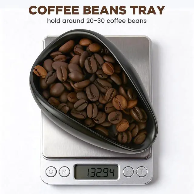 Alt view image 4 of 7 - Ceramic Coffee Bean Dosing Cup + Sprayer Gift Set, Spoon Rest, Mini Coffee Spoon Holder for Tea Spoons Stirrers, Coffee Station Decor, Espresso Coffee Bar Accessories & Essentials(Not Include Spoon)