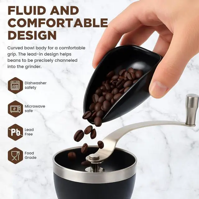 Alt view image 7 of 7 - Ceramic Coffee Bean Dosing Cup + Sprayer Gift Set, Spoon Rest, Mini Coffee Spoon Holder for Tea Spoons Stirrers, Coffee Station Decor, Espresso Coffee Bar Accessories & Essentials(Not Include Spoon)