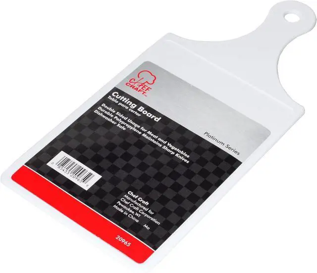 Alt view image 2 of 4 - Chef Craft Plastic Cutting Board, 8 x 5 inch, 12 inch in length, White