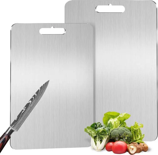 Main image of Titanium Cutting Board for Kitchen,2 Packs Titanium Cutting Board Hygienic, Durable, Easy to Clean, and Safe Ideal Size for Everyday Use